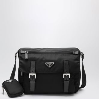 Prada Black Re-Nylon medium cross-body bag