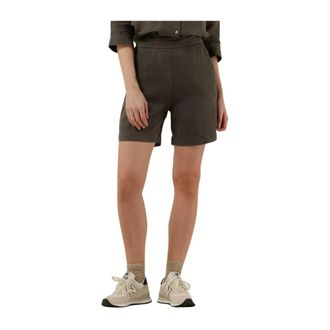 Knit-ted Korte Gebreide Dames Karmen Grijze Broeken - Dames - Bermuda - Grijs - XS - Korte Broeken