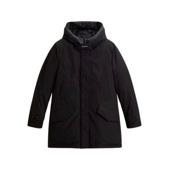 Woolrich Polar High Collar Parka - Heren - Mantels - Zwart - Maat: S Leer