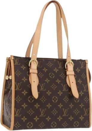 Louis Vuitton Pre-owned Monogram Canvas Hand Bag - Dames - Vintage Shopper - Bruin - ONE Size - Leer - Vintage