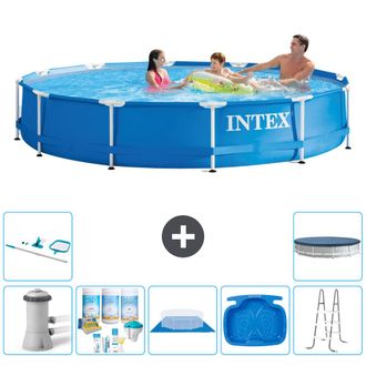 Intex Piscina Con Estructura Redonda - 366x76 Cm - 8-piezas S21180
