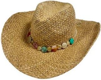 MARCUS ADLER Straw Cowboy Hat in Natural at Nordstrom Rack