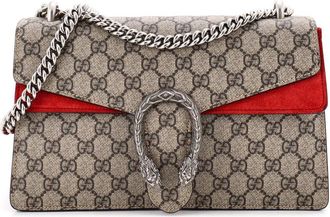 Gucci Red Gg Coated Canvas Dionysus Bag Small (Authentic Pre-Loved)