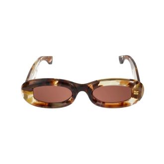 Gucci Sunglasses, female, Brown, Size: 48 MM Gg1907S Oval Sunglasses