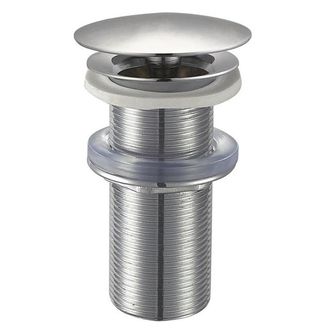 Royal Plaza Merlot wastafelplug 1 1/4 niet afsluitbaar lange schacht chroom