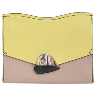 Proenza Schouler Medium Curl Clutch in Multicolor Leather