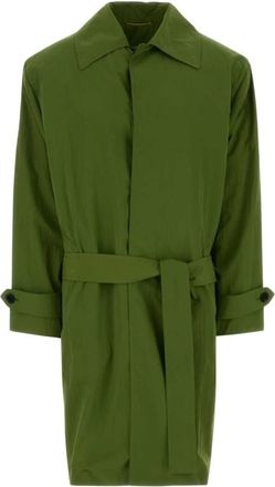 Saint Laurent Jassen, Dames, Groen, S, Trench Coats