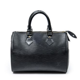 Louis Vuitton Pre-owned Womens Speedy 25 Handbag - Black - One Size