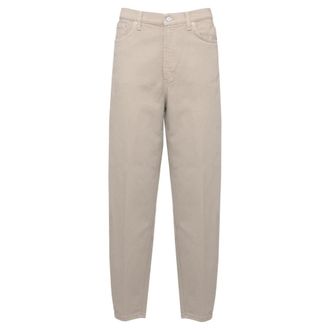 Dondup Broek - Dames - Jeans - Beige - Maat: W28 Katoen