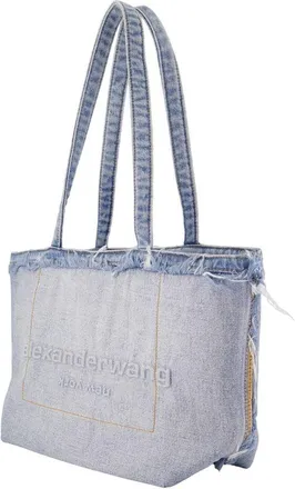 Alexander Wang Womens Punch Medium Tote - Alexander Wang Cotton Blue Bags Totes-Shopping-Bags