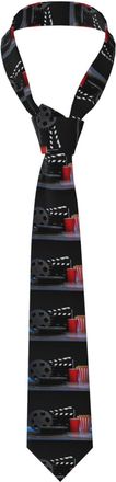 Generic Movie Night Home Theater Film Art Tie for Men,Fashion Novelty Skinny Necktie Color2003