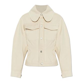 By Malene Birger Denim Jackets, female, Beige, Size: XL Villies Denim Jacket