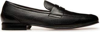 Bally Saix-U grained-leather loafers - men - Deer Skin/Leather/Leather - 41.5 - Black