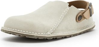 Birkenstock Lutry 365 - Suede Womens Clog/Mule Shoes Oyster : EU 42 (US Womens 11-11.5) Narrow