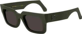 Etro Groene zonnebril voor vrouwen - Dames - Zonnebrillen - Groen - 52 MM - Accessoires