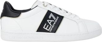 Emporio Armani Leren Sneakers met Veters - Heren - Sneakers - Wit - 44 2/3 EU - Leer - Schoenen