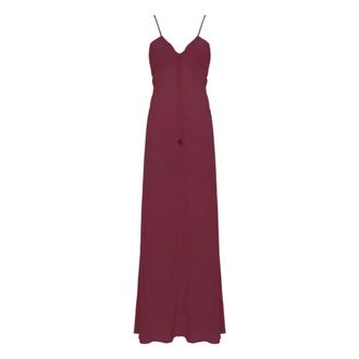 SoAllure Gedrapeerde Maxi Jurk - Dames - Maxi kleedjes - Rood - XL - Kleedjes