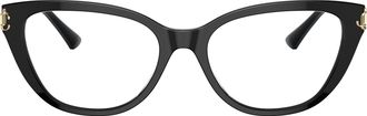 Jimmy Choo London 0jc3011 Glossy Black Acetate Cat-Eye Sunglasses