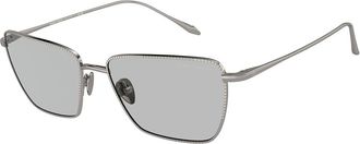 Giorgio Armani AR6153 301087 Womens Sunglasses Gunmetal Size 56