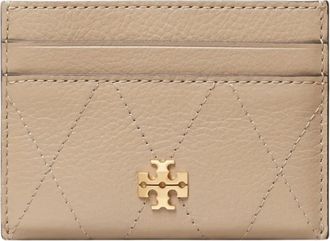 Tory Burch Accessoires, Dames, Beige, ONE Size, Charlie Quilted Card Case