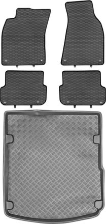 OEM Juego De Alfombrillas De Goma Para Coche Y Alfombrilla Para Maletero Para Audi A6 C6 Sed&aacute;n (06.2006-2011)