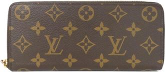 Louis Vuitton Brown Coated Canvas Long Wallet (Bi-Fold) (Pre-Owned)