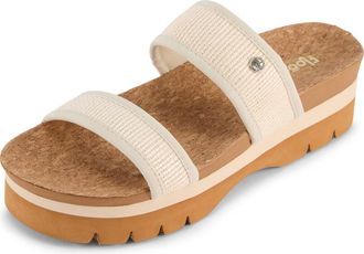Floopi Knit Platform Slide Sandal in Bone at Nordstrom Rack, Size 11