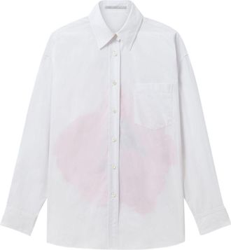 Stella McCartney poppy-print shirt - women - Silk/Cotton - 42 - White