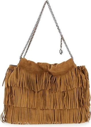 Tory Burch Fleming Hobo Bag - Dames - Schoudertassen - Bruin - ONE Size - Katoen - Tassen