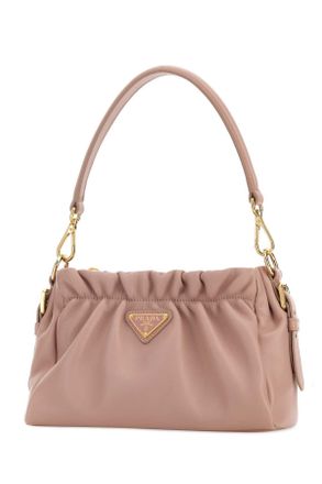 Prada Womens Pink Nappa Leather Handbag Opale Borse A Mano Bag