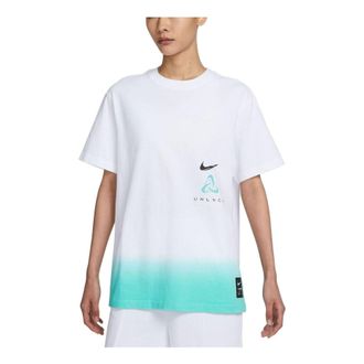 Nike (WMNS) Nike Basketball T-Shirt White Aqua FJ7231-100