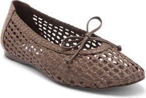 Steve Madden Leelo Woven Flat in Brown at Nordstrom Rack, Size 6.5