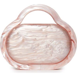 Lele Sadoughi Pill Box Acetate Bag in Rose 650 at Nordstrom