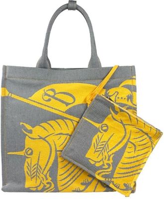 Burberry Canvas Tote Bag met eenhoornmotief en etui - Dames - Tassen - Veelkleurig - Maat: ONE Size