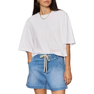 Sanctuary Belle Oversize Organic Cotton T-Shirt in White at Nordstrom, Size X-Large
