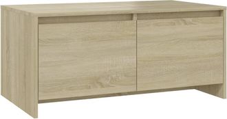vidaXL Mesa De Centro Madera De Ingenier&iacute;a Roble Sonoma 90x50x41,5 Cm Vidaxl