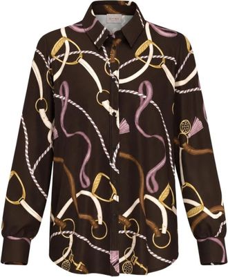 Marella Emmparole Shirt - Dames - Overhemden - Bruin - L - Overhemden