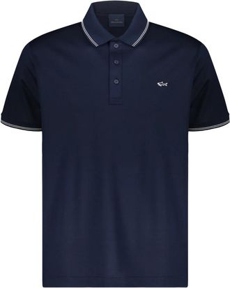 Paul & Shark Poloshirt met korte mouwen - Heren - Polos - Blauw - L - Katoen - Tops