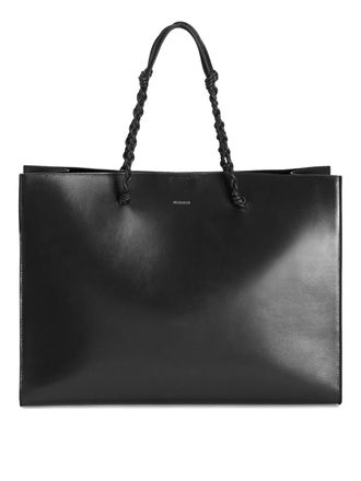 Jil Sander Tangle Leather Shopping Bag