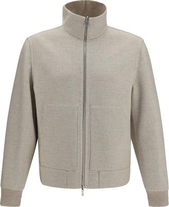 Brunello Cucinelli Dubbelzijdig Kasjmier Jasje - Heren - Truien - Beige - Maat: XL Kasjmier