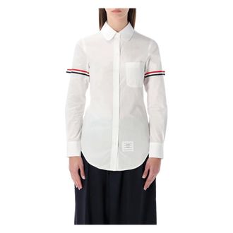 Thom Browne Dames, Blouses & Shirts, Wit, Maat: XS Katoen