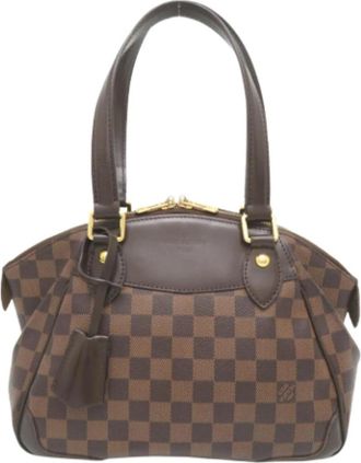Louis Vuitton Pre-owned Vintage Damier Canvas Schoudertas - Dames - Vintage Schoudertas - Bruin - ONE Size - Vintage
