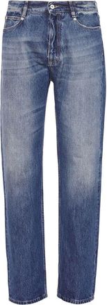 Ferragamo straight-leg denim trousers - men - Cotton - 44 - Blue