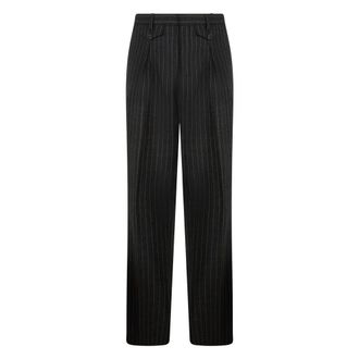 Moschino Heren, Broeken, Zwart, Maat: 3XL Wol
