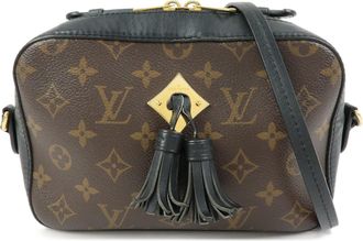 Louis Vuitton Saintonge Monogram Canvas With Leather Brown Canvas Handbag (Pre-Owned)