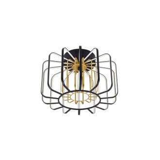 Lucande L&aacute;mpara De Techo Led birger En Negro Metal - Lucande