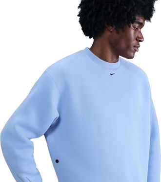 Nike Mens Tech Fleece Crew - Aluminum/Black Size 3XL