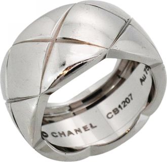 Chanel White Gold (18K) Band Ring (Pre-Owned)