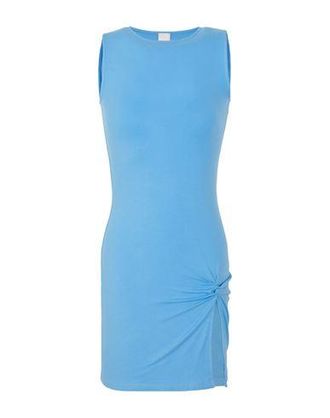 8 by YOOX JERSEY SLEEVELESS FRONT RUCHED SLIT MINI DRESS