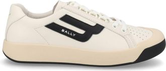 Bally White Logo Sneakers